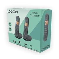 Bezdrôtový telefón Logicom ILOA 255T DECT Duo so záznamníkom – 2 slúchadlá – dosah 300 m – pohotovostný režim 90 hodín – čierny 7