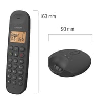 Bezdrôtový telefón Logicom ILOA 255T DECT Duo so záznamníkom – 2 slúchadlá – dosah 300 m – pohotovostný režim 90 hodín – čierny 6