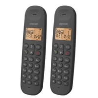 Bezdrôtový telefón Logicom ILOA 255T DECT Duo so záznamníkom – 2 slúchadlá – dosah 300 m – pohotovostný režim 90 hodín – čierny 3