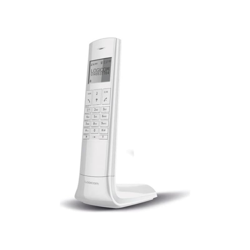Bezdrôtový telefón Logicom Luxia 150 DECT – 50 kontaktov, 10 h hovoru, 100 h v pohotovostnom režime, dosah 300 m, režim ECO