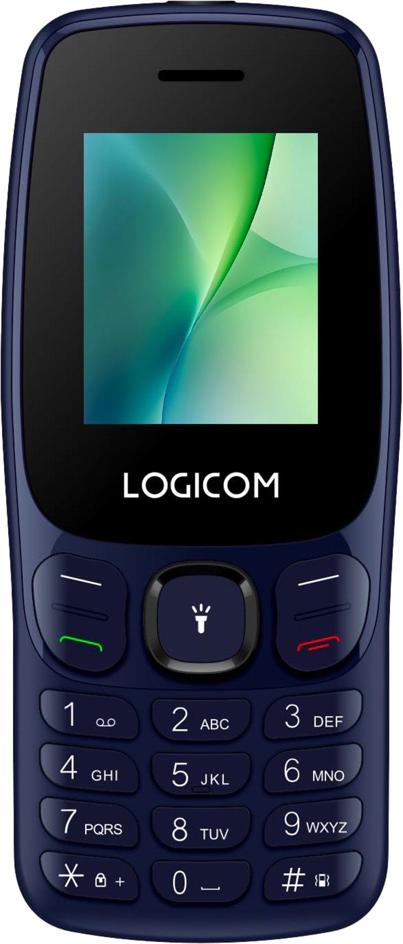 Telefon mobil LOGICOM Posh 405, Deblocat, 4G, Dual SIM, ecran 1,77 inch, autonomie 200 ore, Cameră foto, Lanternă, memorie extensibilă 32GB, USB-C, Albastru