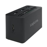 Logilink CR0042 USB 3.0 rozbočovač s čítačkou kariet typu všetko v jednom (MicroSD/SD/MS/M2/CF) – čierny 3