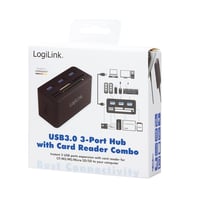 Logilink CR0042 USB 3.0 rozbočovač s čítačkou kariet typu všetko v jednom (MicroSD/SD/MS/M2/CF) – čierny 7