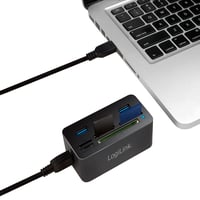 Logilink CR0042 USB 3.0 rozbočovač s čítačkou kariet typu všetko v jednom (MicroSD/SD/MS/M2/CF) – čierny 5