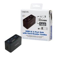 Logilink CR0042 USB 3.0 rozbočovač s čítačkou kariet typu všetko v jednom (MicroSD/SD/MS/M2/CF) – čierny 8