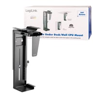 LogiLink EO0005 PC-tartó konzol asztal alá/falra, 360°-ban forgatható, max. 10 kg - fekete 7