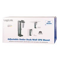 LogiLink EO0005 PC-tartó konzol asztal alá/falra, 360°-ban forgatható, max. 10 kg - fekete 6