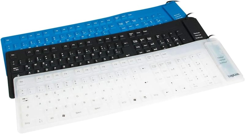 Logilink ID0019 Rugalmas Billentyűzet PC Mac Német Kiosztás