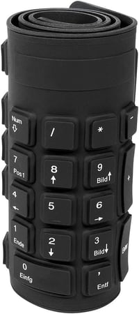 Logilink ID0019 Rugalmas Billentyűzet PC Mac Német Kiosztás 3