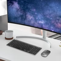 LogiLink ID0215 Dual Mode bezdrôtová súprava klávesnice a myši s Bluetooth, Windows, Android, iOS, 1600 DPI, súčasné párovanie 3 zariadení 4