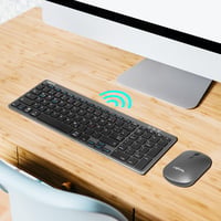 LogiLink ID0215 Dual Mode bezdrôtová súprava klávesnice a myši s Bluetooth, Windows, Android, iOS, 1600 DPI, súčasné párovanie 3 zariadení 2