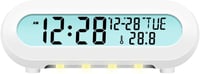 LogiLink SC0121W rádiós ébresztőóra hőmérséklet-kijelzővel, USB töltőporttal - fehér 8
