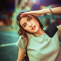 Kompaktný Bluetooth 5.0 reproduktor LogiLink SP0057, microSD, USB-A, AUX, FM rádio, funkcia handsfree, čierny 5