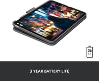 Logitech Slim Folio billentyűzetes tok iPad (10. gen.) - AZERTY francia - grafit 3