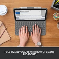 Logitech Slim Folio billentyűzetes tok iPad (10. gen.) - AZERTY francia - grafit 2