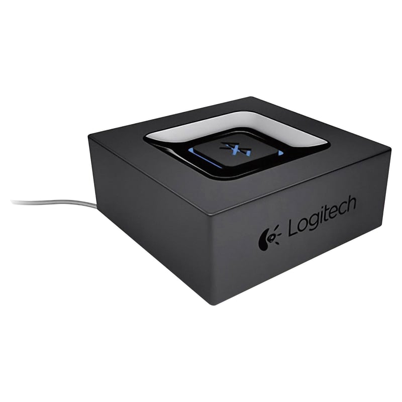 Logitech Bluetooth bezdrôtový audio prijímač, multipoint Bluetooth, 3,5 mm a RCA vstup, dosah 15 m, EÚ zástrčka, PC/Mac/tablet/telefón