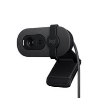 Webkamera Logitech Brio 100 Full HD na porady a streamovanie, automatické vyváženie svetla, vstavaný mikrofón, kryt objektívu, USB-A, grafitová 1