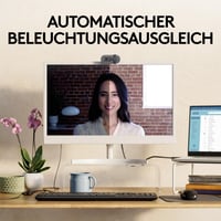 Webkamera Logitech Brio 100 Full HD na porady a streamovanie, automatické vyváženie svetla, vstavaný mikrofón, kryt objektívu, USB-A, grafitová 3