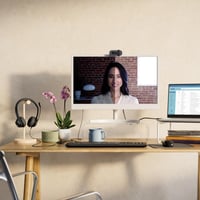Webkamera Logitech Brio 100 Full HD na porady a streamovanie, automatické vyváženie svetla, vstavaný mikrofón, kryt objektívu, USB-A, grafitová 5