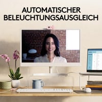 Webkamera Logitech Brio 100 Full HD na porady a streamovanie, automatické vyváženie svetla, zabudovaný mikrofón, kryt na ochranu súkromia, USB-A 3