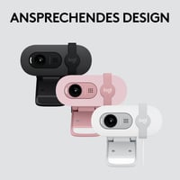 Webkamera Logitech Brio 100 Full HD na porady a streamovanie, automatické vyváženie svetla, zabudovaný mikrofón, kryt na ochranu súkromia, USB-A 9