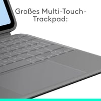 Klávesnicové puzdro Logitech Combo Touch pre iPad Air 11" (M2/M3/M4, 5. gen.) – QWERTZ, sivé 4
