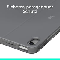 Klávesnicové puzdro Logitech Combo Touch pre iPad Air 11" (M2/M3/M4, 5. gen.) – QWERTZ, sivé 5