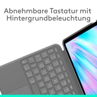 Klávesnicové puzdro Logitech Combo Touch pre iPad Air 11" (M2/M3/M4, 5. gen.) – QWERTZ, sivé 3