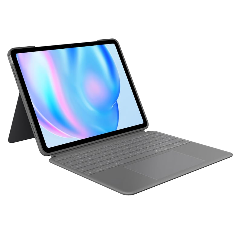 Klávesnicové puzdro Logitech Combo Touch pre 11-palcový iPad Air (M2, M3) a iPad Air (5. gen) – Odnímateľná podsvietená klávesnica s rozložením AZERTY,