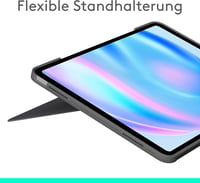 Logitech Combo Touch billentyűzetes tok iPad Air 13" (M2/M3/M4) 2024/2025 - QWERTZ, szürke 2