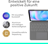 Logitech Combo Touch billentyűzetes tok iPad Air 13" (M2/M3/M4) 2024/2025 - QWERTZ, szürke 9