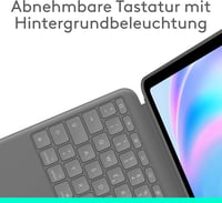 Logitech Combo Touch billentyűzetes tok iPad Air 13" (M2/M3/M4) 2024/2025 - QWERTZ, szürke 3