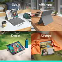 Logitech Combo Touch puzdro s klávesnicou pre 13-palcový iPad Air (M2, M3, M4) – odnímateľné s podsvietením, francúzske rozloženie AZERTY, sivé 8