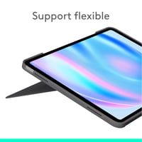 Logitech Combo Touch puzdro s klávesnicou pre 13-palcový iPad Air (M2, M3, M4) – odnímateľné s podsvietením, francúzske rozloženie AZERTY, sivé 2