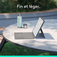 Logitech Combo Touch puzdro s klávesnicou pre 13-palcový iPad Air (M2, M3, M4) – odnímateľné s podsvietením, francúzske rozloženie AZERTY, sivé 7