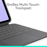 Klávesnicové puzdro Logitech Combo Touch pre iPad Pro 11" (M4, M5) – QWERTZ, grafitová 4