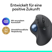 Mouse Trackball Wireless Logitech ERGO M575 for Business - Control cu degetul mare, Ergonomic, Bluetooth, Logi Bolt, Grafit 10