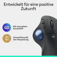 Bezdrôtová trackball myš Logitech ERGO M575S, Bluetooth + USB prijímač – grafitová 9