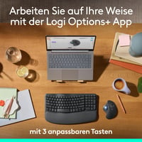 Bezdrôtová trackball myš Logitech ERGO M575S, Bluetooth + USB prijímač – grafitová 5