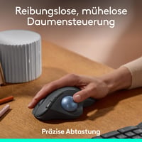 Bezdrôtová trackball myš Logitech ERGO M575S, Bluetooth + USB prijímač – grafitová 2
