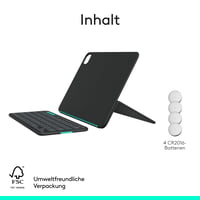 Klávesnicové puzdro Logitech Flip Folio pre 11-palcový iPad Pro (M4 a M5) 10