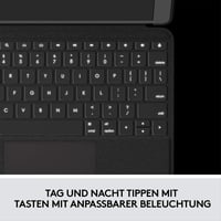 Klávesnica s puzdrom Logitech Folio Touch pre iPad s trackpadom a Smart Connector – Air 11-palcový (M2, M3), Air (4. a 5. gen.), QWERTZ, sivá 8