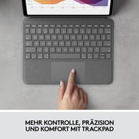 Klávesnica s puzdrom Logitech Folio Touch pre iPad s trackpadom a Smart Connector – Air 11-palcový (M2, M3), Air (4. a 5. gen.), QWERTZ, sivá 2