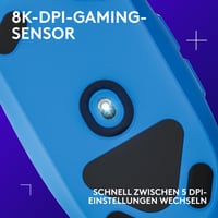 Mouse de gaming Logitech G G203 LIGHTSYNC cu iluminare RGB personalizabilă, 6 butoane programabile, senzor de 8000 DPI, design ușor 2