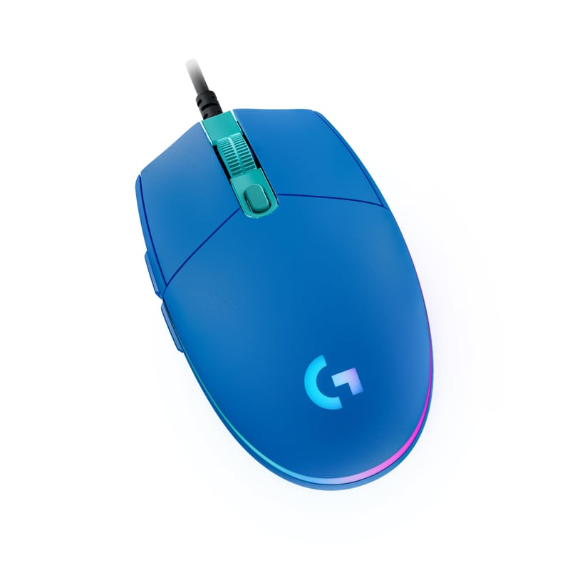Mouse de gaming Logitech G G203 LIGHTSYNC cu iluminare RGB personalizabilă, 6 butoane programabile, senzor de 8000 DPI, design ușor