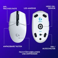 Logitech G305 Lightspeed vezeték nélküli gaming egér - fehér 7