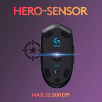 Logitech G G305 LIGHTSPEED vezeték nélküli gaming egér - fekete 3