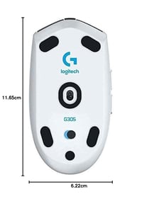 Bezdrôtová herná myš Logitech G G305 Lightspeed, HERO 12000 DPI, 6 programovateľných tlačidiel, 250 hodín výdrž batérie, biela, PC/Mac 9