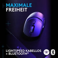 Bezdrôtová herná myš Logitech G G309 LIGHTSPEED, snímač Hero 25K, spínače LightForce, výdrž batérie viac ako 300 hodín, 6 programovateľných tlačidiel, PC a Mac, čierna 3