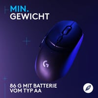 Bezdrôtová herná myš Logitech G G309 LIGHTSPEED, snímač Hero 25K, spínače LightForce, výdrž batérie viac ako 300 hodín, 6 programovateľných tlačidiel, PC a Mac, čierna 5